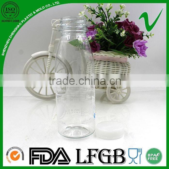 custom made 300ml PET beverage packaging transparent pet plastic bottle with food grade