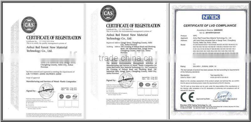 Hot sale Europe standard PE WPC material outdoor fencing and balcony railing designs