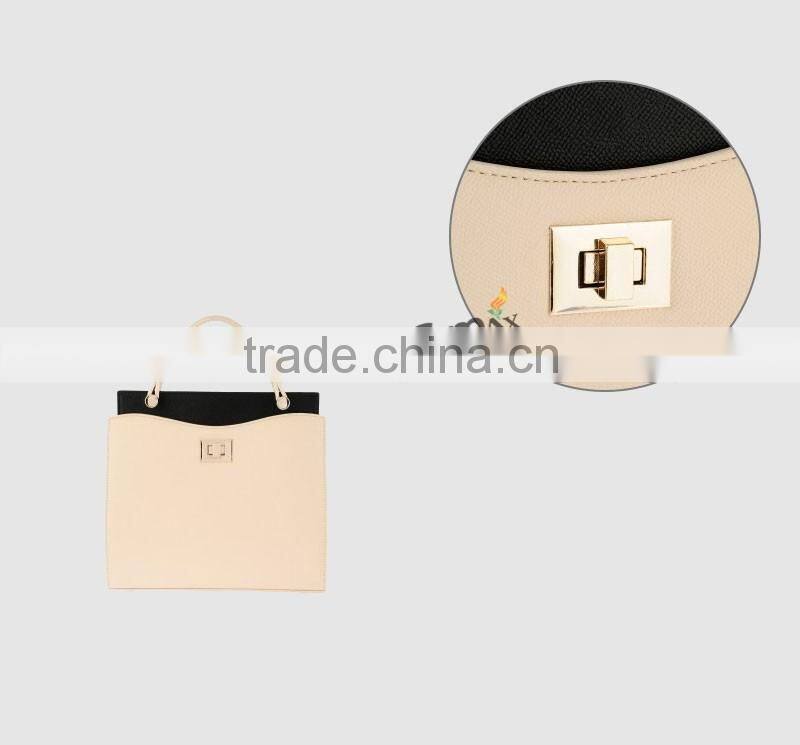 Hot Sale Fashion Custom Bag Metal Handbag Twist Lock