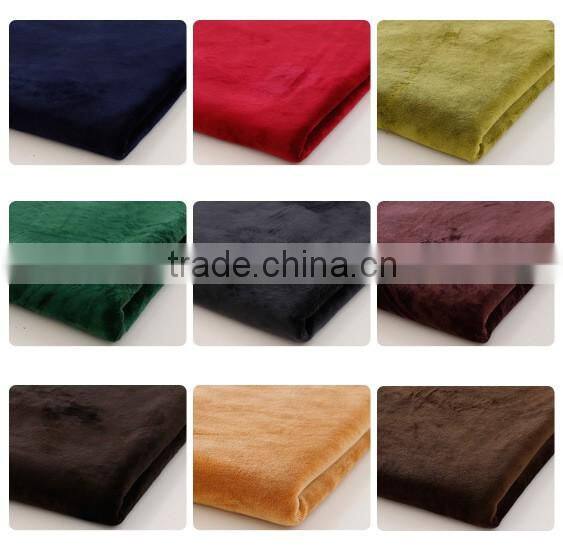 Home textile fabric High Quality wholesale price 100% Polyester short plush fabric