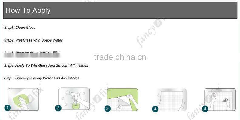 Frosted static window film static window film