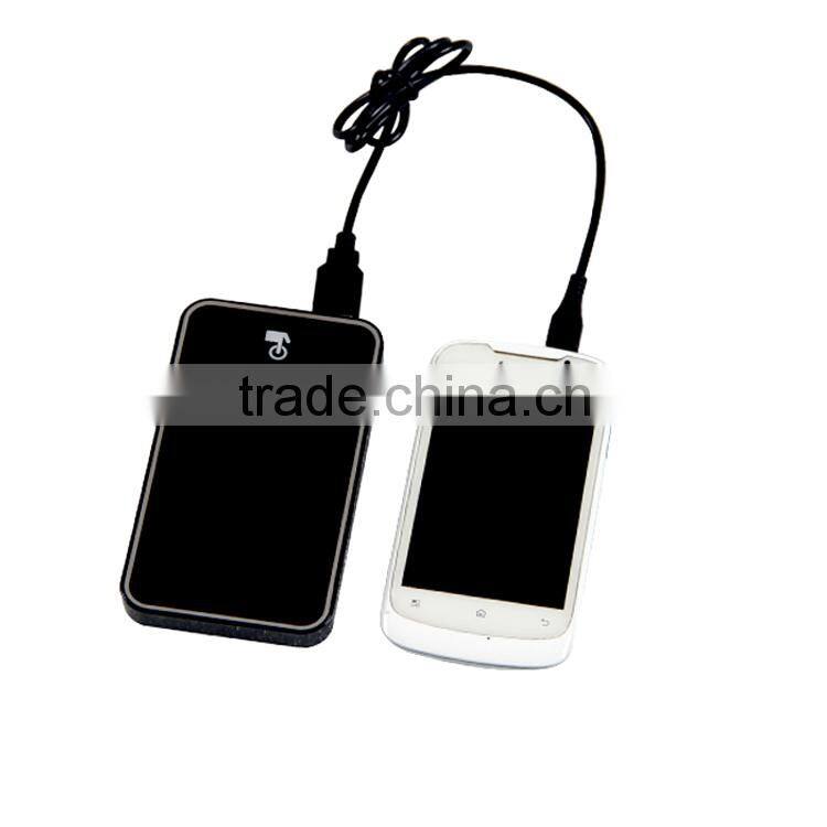 HOT! 6000mAh Touch Portable Power Bank with Dual USB for iPhone and iPad Same Charging