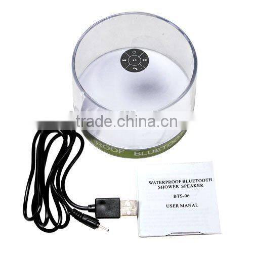 Portable Bluetooth 3.0 Wireless Speaker Waterproof Shower Speakerphone For All Bluetooth-Enabled Devices