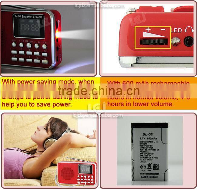 L-938B hot mini digital radio digital fm radio receiver