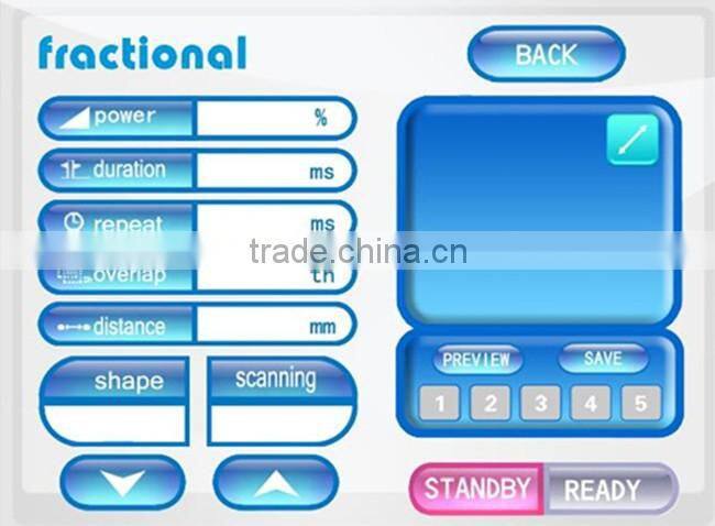 Laser frakcyjny CO2 maszyna nawierzchni skory POP IPL