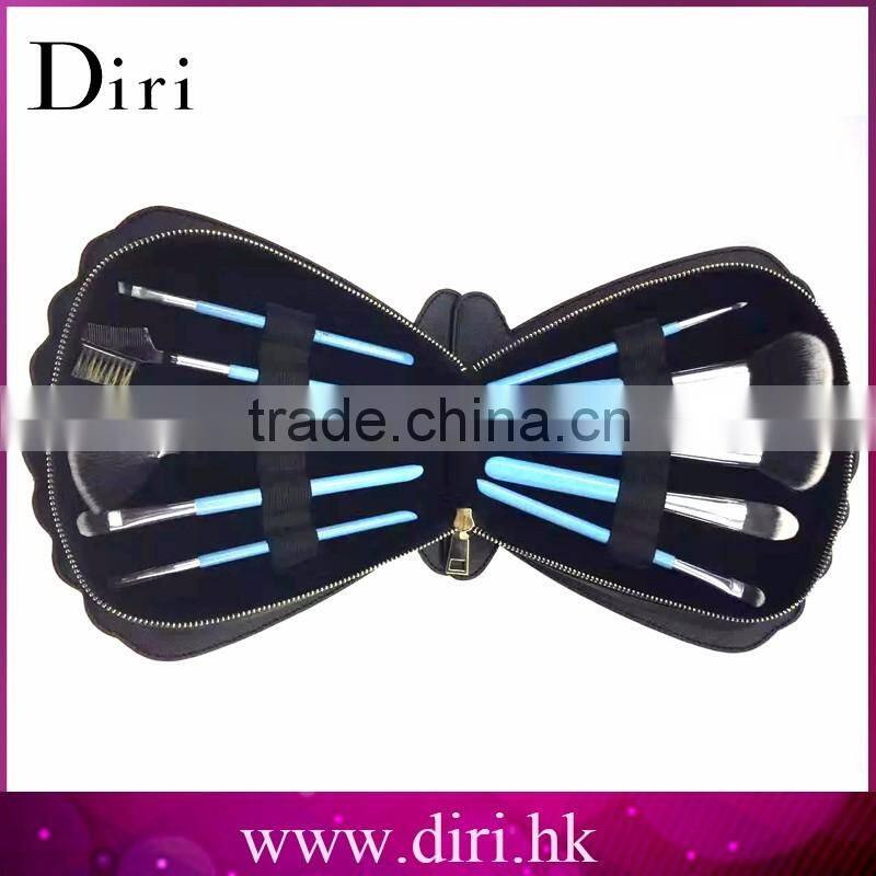 Alibaba Best private label Professional Synthetic Cosmetic Makeup Brush Set with Leather Traverl Bag Case