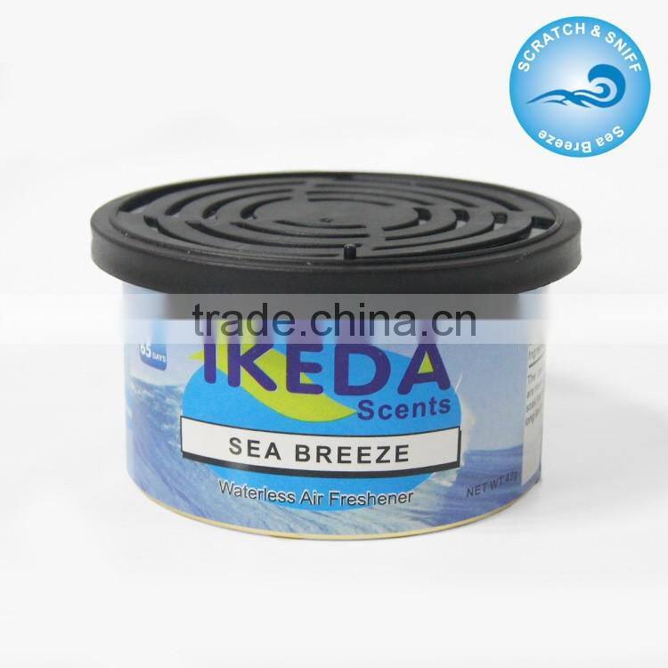 Advertising Custom label Cheap Car Air Freshener organic cans wood