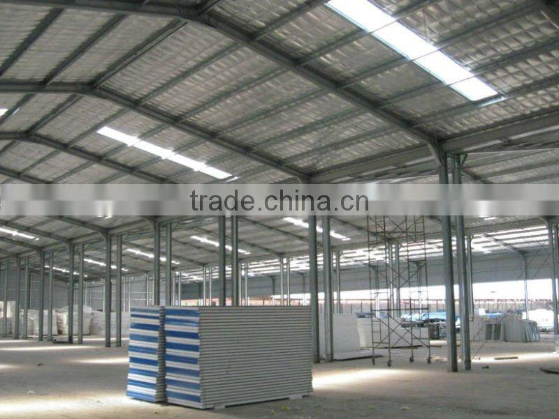 galvanized steel structure plant/small steel plant