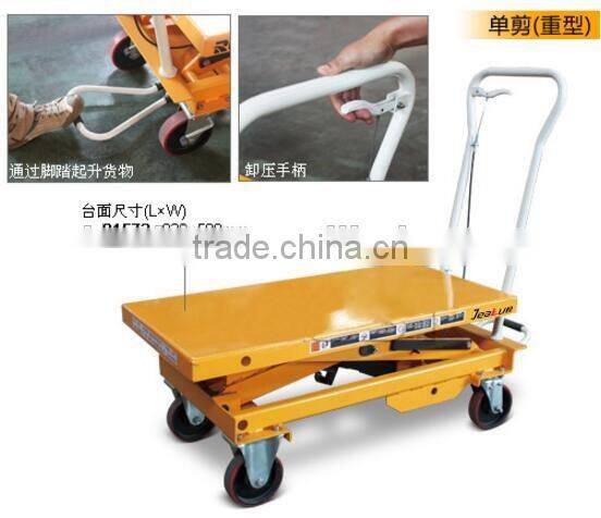 Customized Heavy duty Scissor foot lifting table