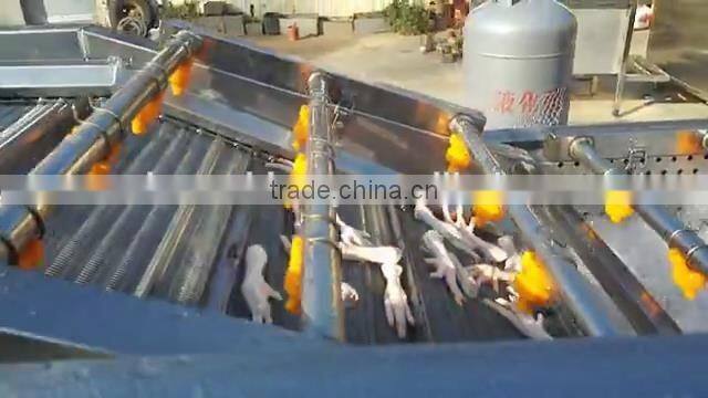 automatic chicken feet processing machine duck chicken feet pawl cleaning slaughting machine