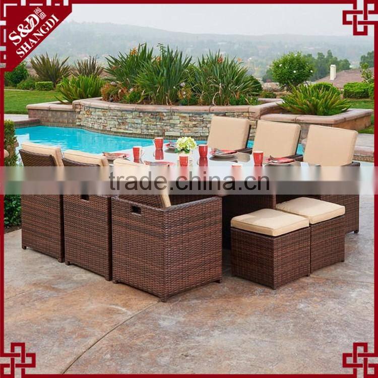 Latest dining furniture10 seats design modern outdoor luxury dining set