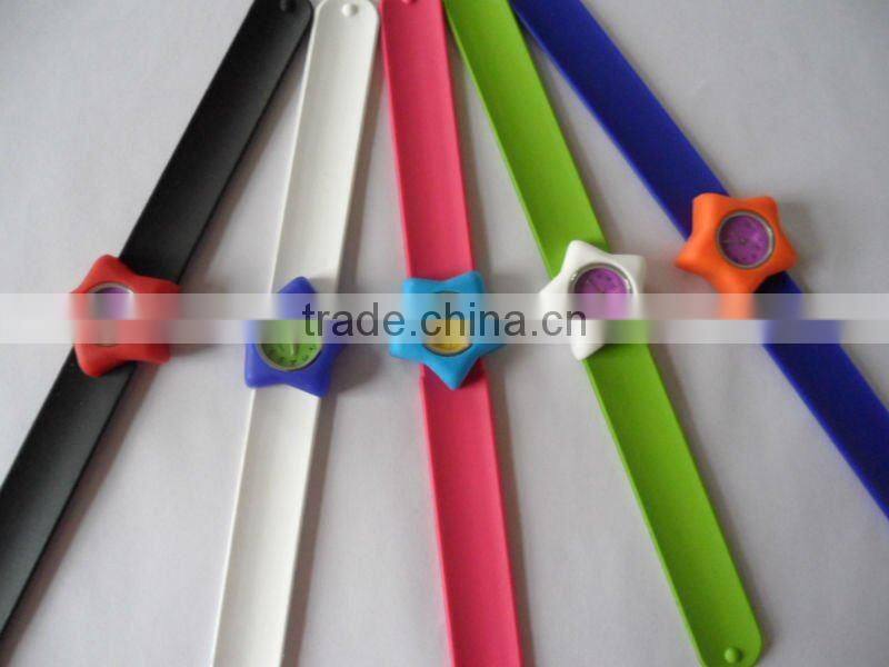 Promotional Kids' Silicone Quartz Slap Watch