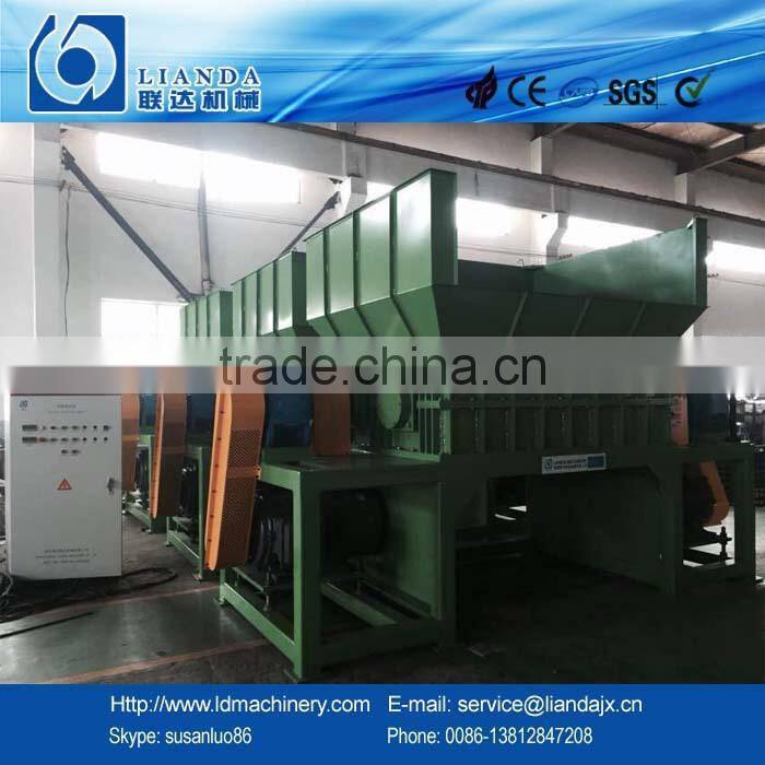 waste film twin shafts shredder