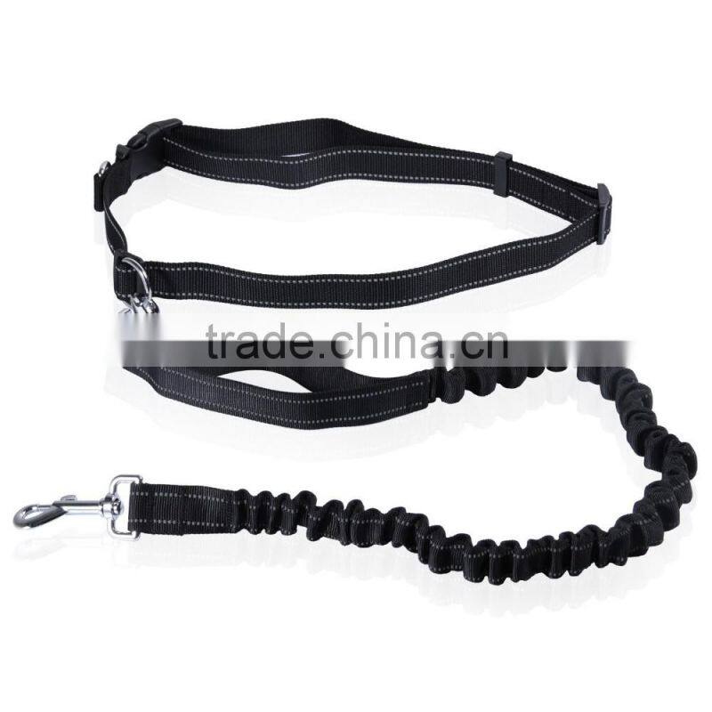 Greenwell 2 Hands Free Dog Leash Premium Reflective Runner Bungee Dog Training Leash Rope Adjustable Waist Belt with Nylon Runni