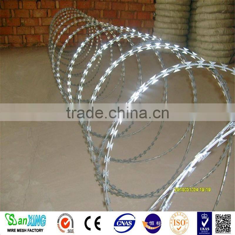 Galvanized Razor Barbed Wire/Safety razor blade fence