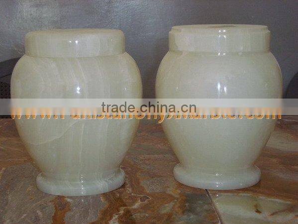 HOT SALE CHEAP PRICE WHITE ONYX URNS