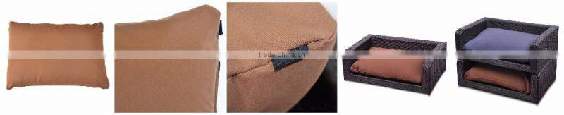 Sailing Outdoor Furniture Waterproof PE Wicker Outdoor Pet Bed - Coffee Bean Brown