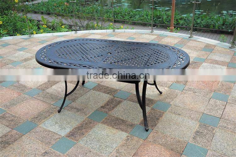 Oval Table Cast aluminum outdoor furniture for project
