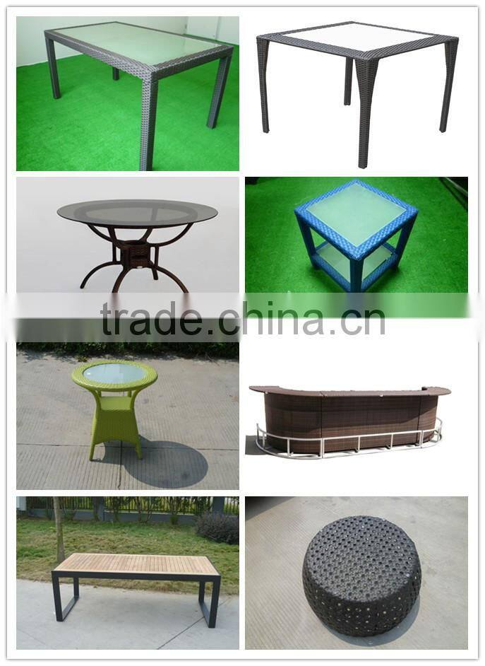 aluminum frame furniture outdoor plastic wood table 2707-5