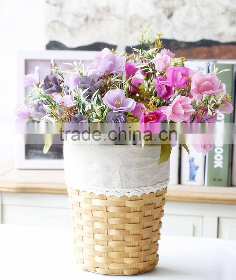 New design real touch silk frangipani decorative artificial table flowers