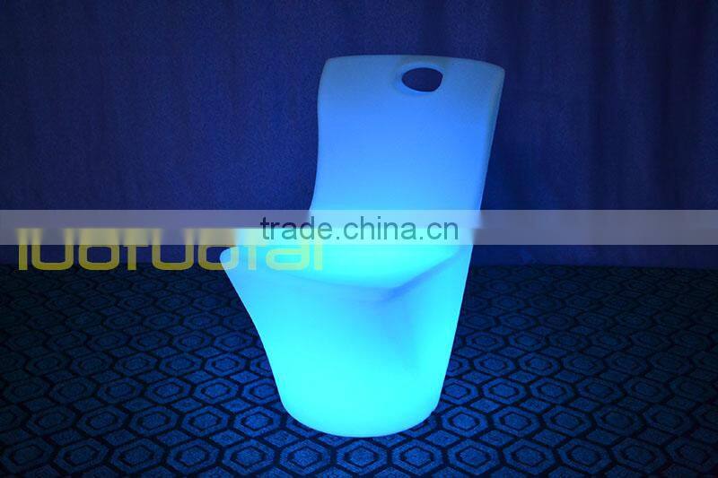 Heavy PE plastic waterproof remote control LED bar chair/LED furniture sofa furniture LTT-CT05A