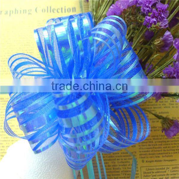 Cheaper Pull Bow Organza Ribbon with Bow