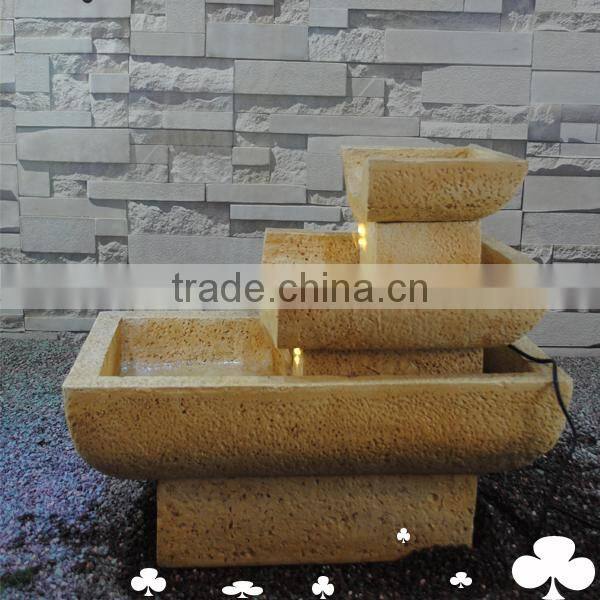 Home and garden new products 2015 led 3 tier water fountains