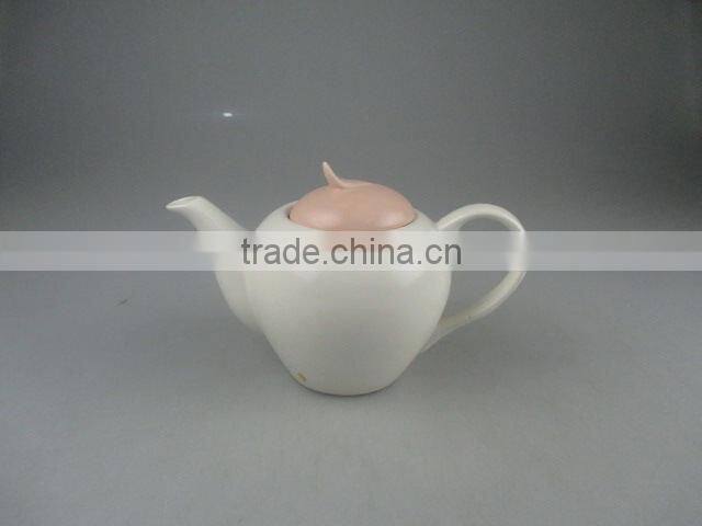Stocklot cheap pearlized ceramic teapot