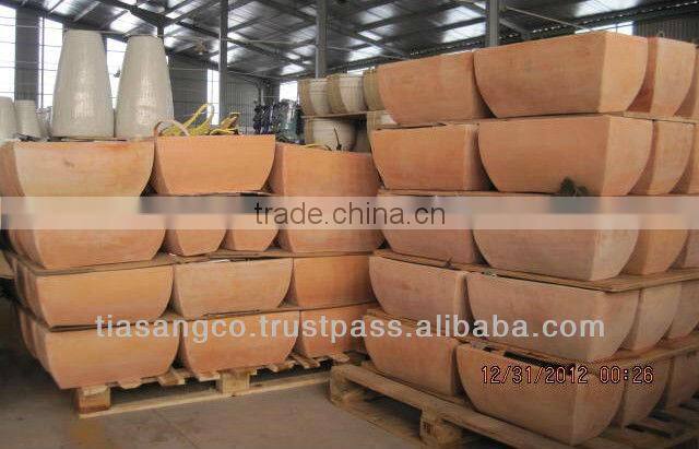 Natural terracotta flower pottery planter