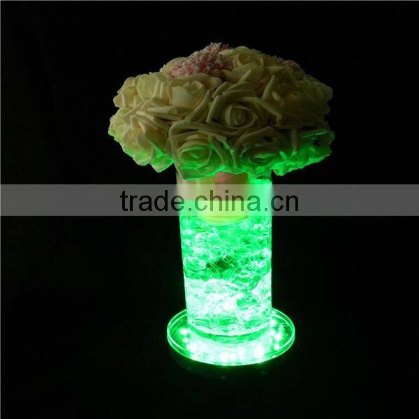 Wedding decoration materials rechargeable led lights for flower vase