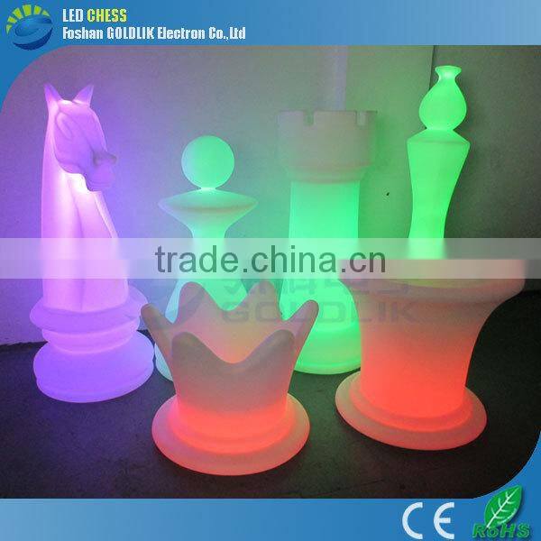 Wireless Remote Control Garden Decorative Tall Chess Illuminated LED Light Knight