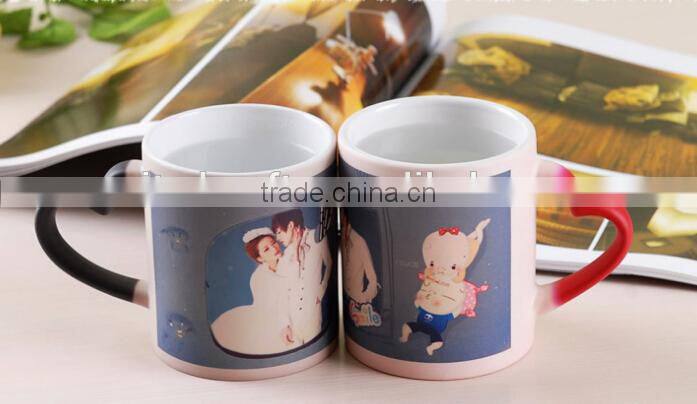 2015 valentine's day gift hot water color changing mug