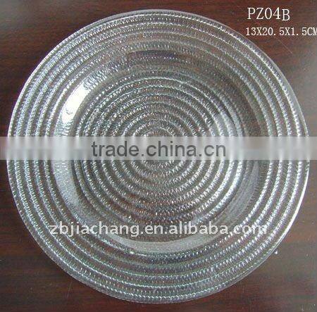 glass charger plates