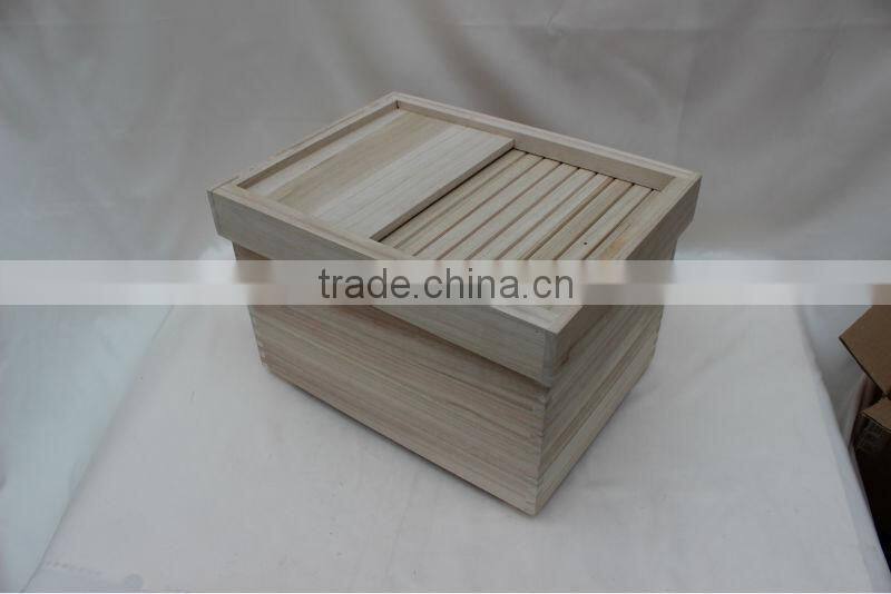 2017High quality wooden grain box exporting to Japan