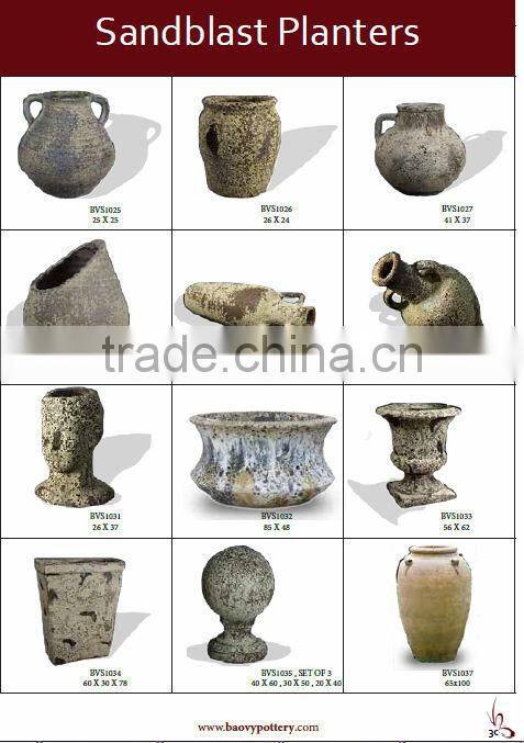 Eco - Outdoor Sandblast pots