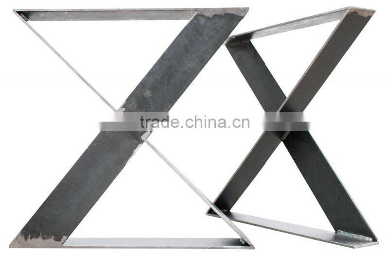 industrial wooden stainless steel table legs ,tale base,dining table