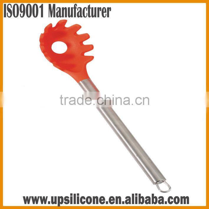 Silicone Pasta Fork in Hygienic Solid Coating, Spaghetti Fork with Bonus Cooking Tips
