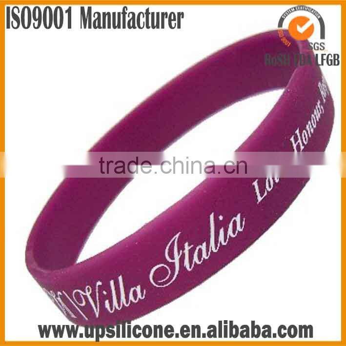 customized debossed silicone wristbands custom shape silicone wristbands