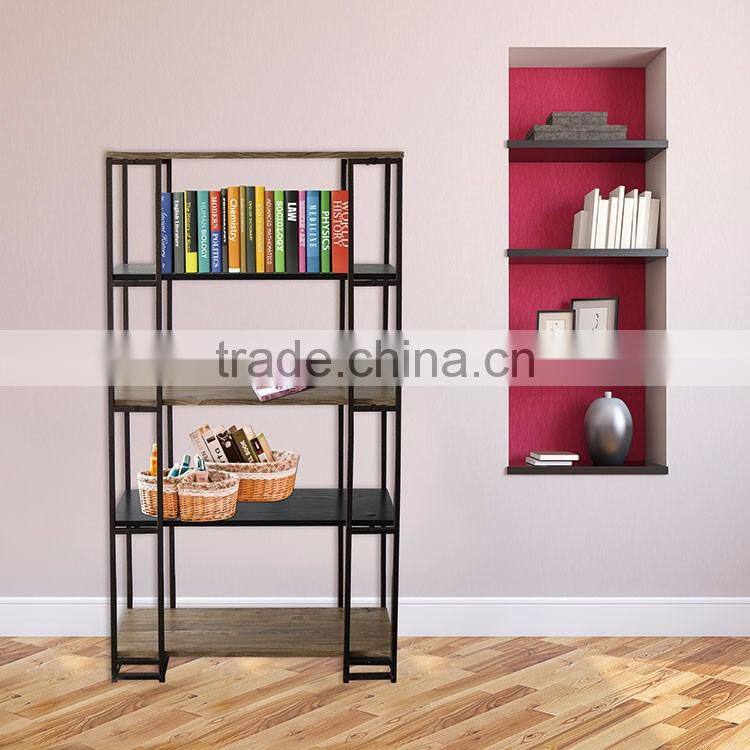 Convenient grocery free standing shopping display store supermarket shelf