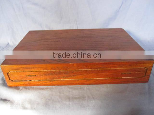 wooden box with antique latch