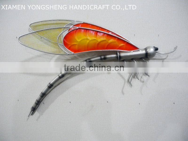 Forged Iron metal dragonfly wall decor