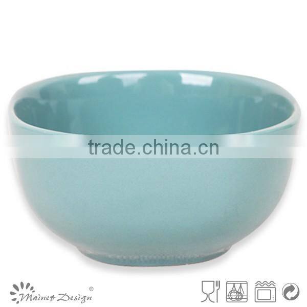 20pcs newest high quality light blue ceramic stoneware square dinnerware set