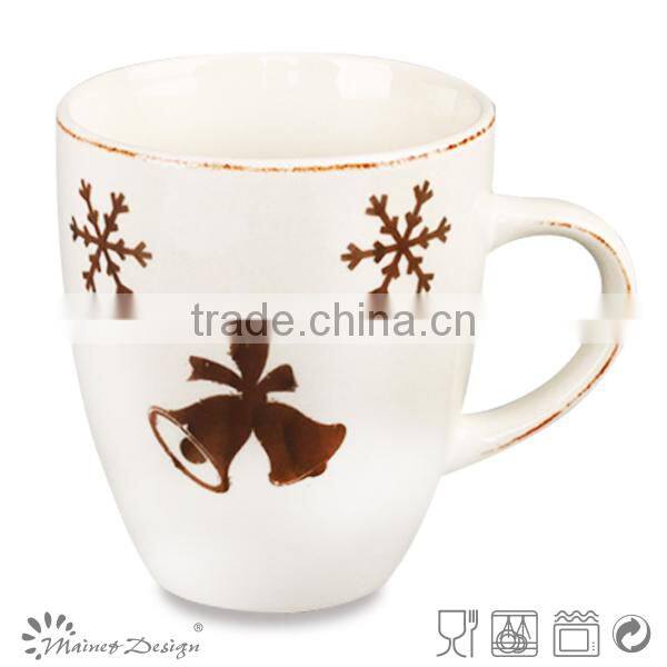 Delicate snowflake Christmas tree Christmas gifts elk ceramic cup