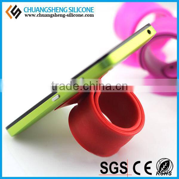 silicone slap mobile phone holder, mobile phone stand, mobile phone support