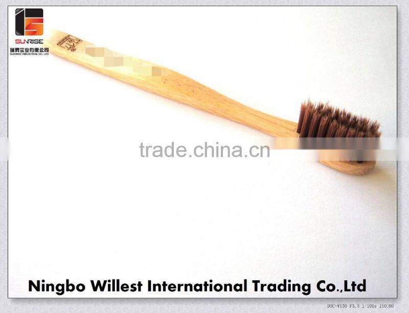 small bamboo toothbrush with soft bristle for children use