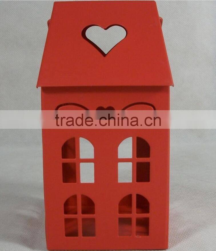 2017 RED House Vintage Style OEM Metal Lantern Candle Holders