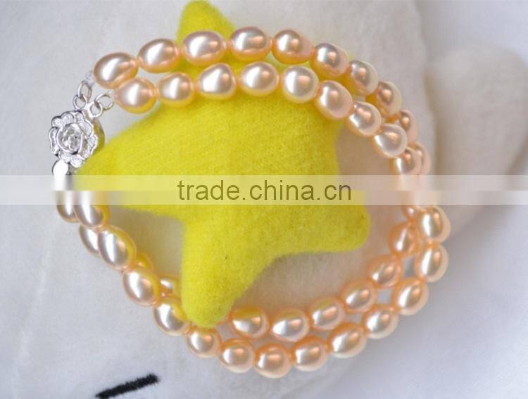 5-6mm rice shape freshwater pearl bracelet