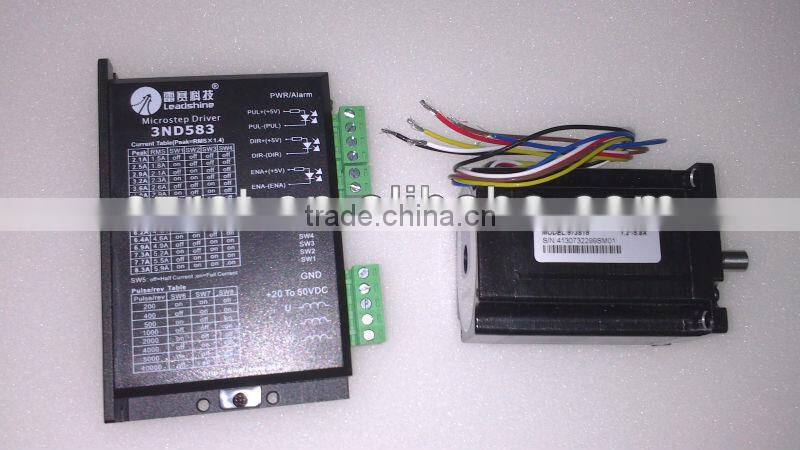 Laser leadshine stepper motor driver 3ND583 with leadshine Motor 573s15