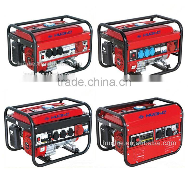 5.5hp portable gasoline generator sets 2kw,gasoline engine with168