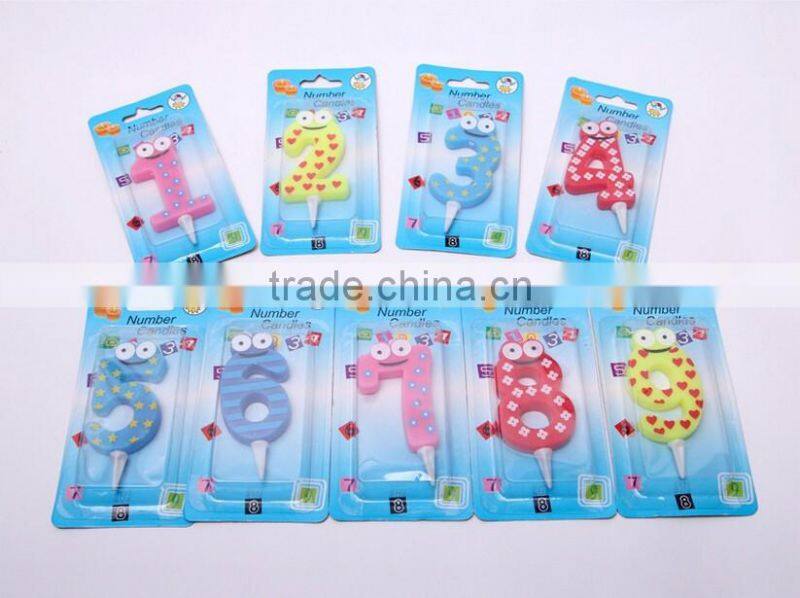 Frog Cartoon Memorial Arabic Numerals Happy Birthday Candle